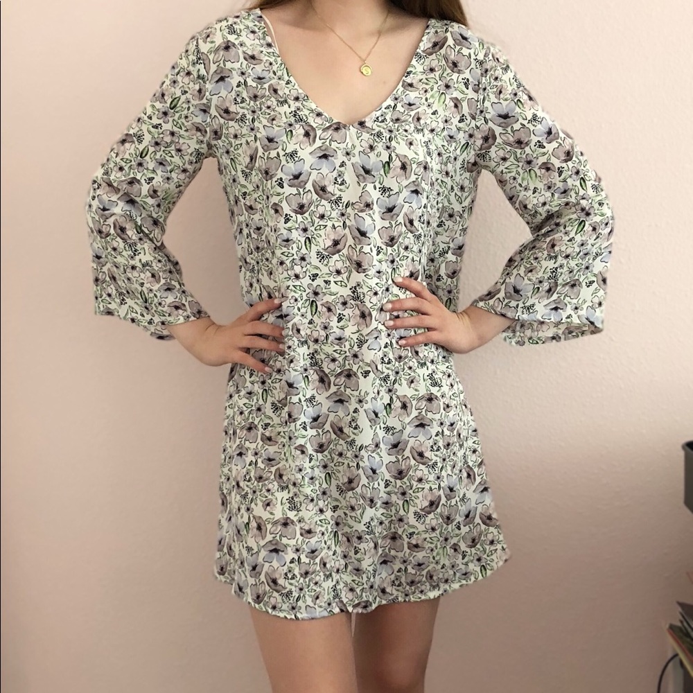 Free Press white floral dress